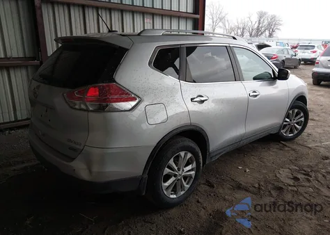 2014 Nissan Rogue Sv z USA, uszkodzony, nr VIN 5N1AT2MV1EC754894